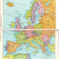 Classroom Atlas, European Borders in 1962