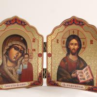 Diptych of Virgin Mary of Kazan and Jesus Christ the Teacher