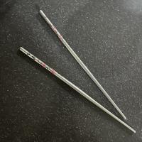 Flower Printed Floral Stainless Steel Chopsticks